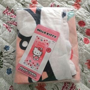 Sanrio Hello Kitty Beach Towel New, Unopened